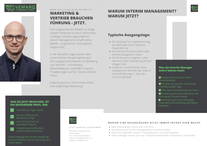 Vorschaubild Flyer Interim Management