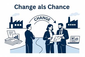 Grafik mit dem Claim Change als Chance