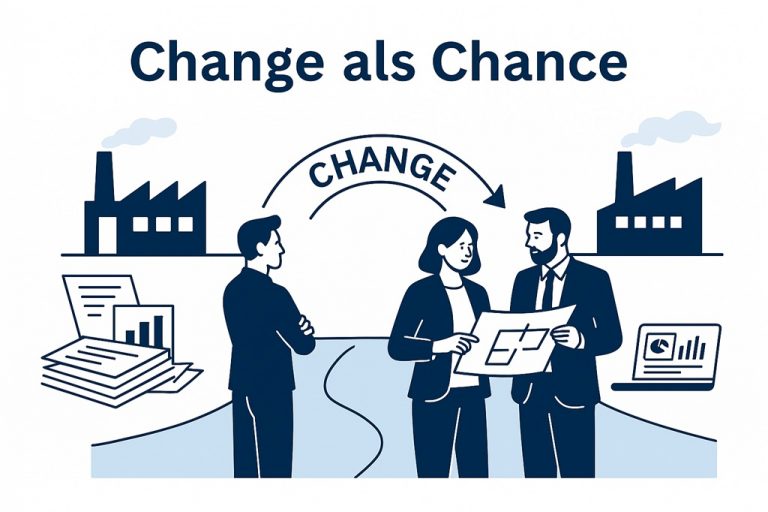 Grafik mit dem Claim Change als Chance